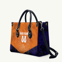 Personalized Netherlands Football Lion Leather Bag Oranje Pride Holland National Flag Graffiti Art