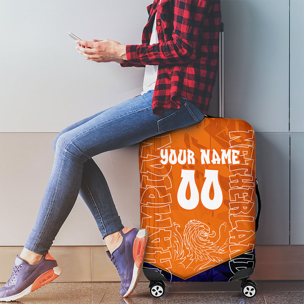 Personalized Netherlands Football Lion Luggage Cover Oranje Pride Holland National Flag Graffiti Art