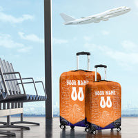 Personalized Netherlands Football Lion Luggage Cover Oranje Pride Holland National Flag Graffiti Art