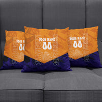 Personalized Netherlands Football Lion Pillow Cover Oranje Pride Holland National Flag Graffiti Art