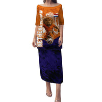 Personalized Netherlands Football Lion Puletasi Oranje Pride Holland National Flag Graffiti Art