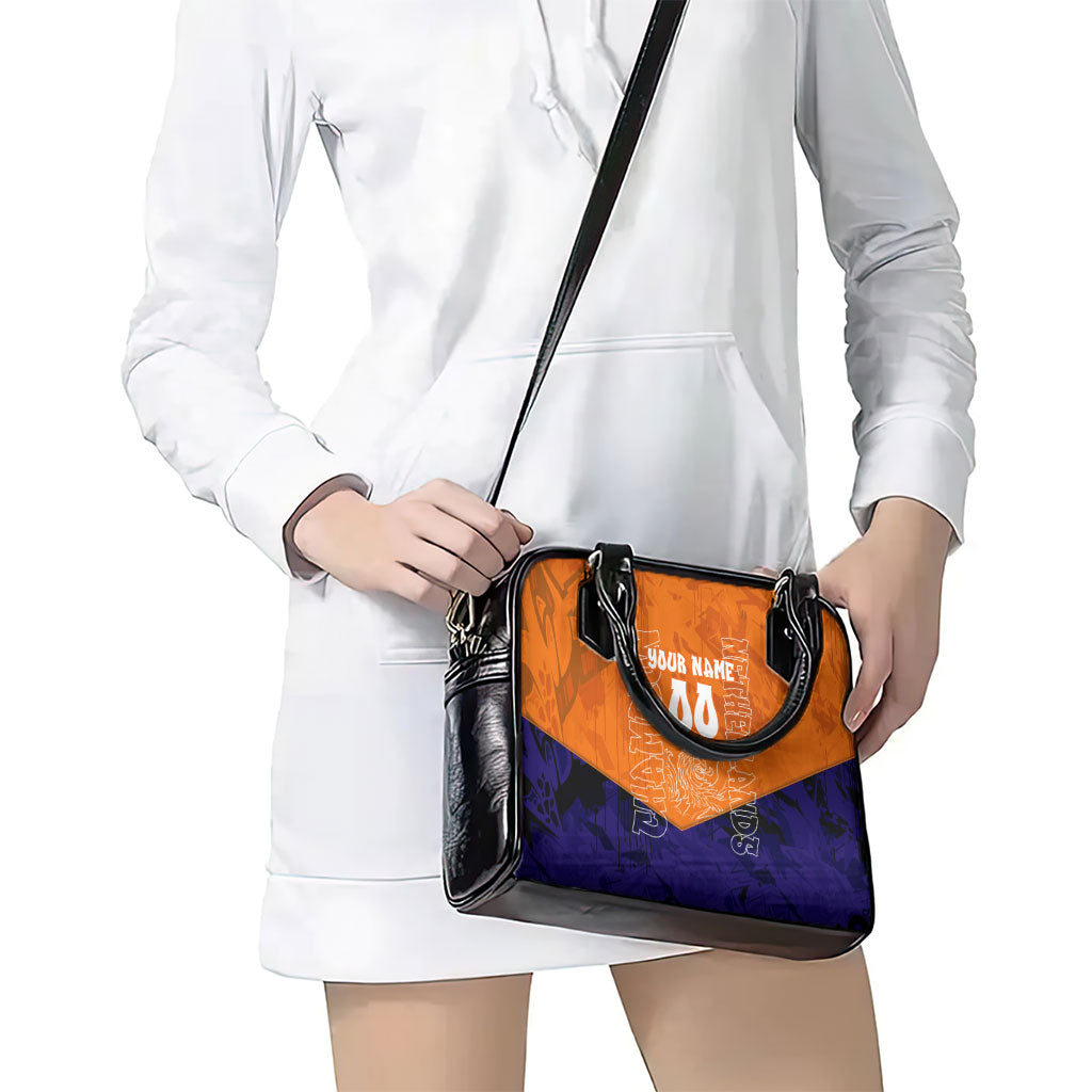 Personalized Netherlands Football Lion Shoulder Handbag Oranje Pride Holland National Flag Graffiti Art