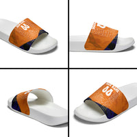 Personalized Netherlands Football Lion Slide Sandals Oranje Pride Holland National Flag Graffiti Art