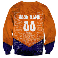 Personalized Netherlands Football Lion Sweatshirt Oranje Pride Holland National Flag Graffiti Art