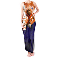 Personalized Netherlands Football Lion Tank Maxi Dress Oranje Pride Holland National Flag Graffiti Art