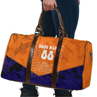 Personalized Netherlands Football Lion Travel Bag Oranje Pride Holland National Flag Graffiti Art