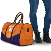 Personalized Netherlands Football Lion Travel Bag Oranje Pride Holland National Flag Graffiti Art