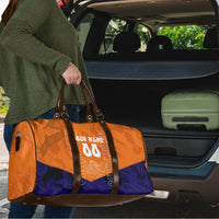 Personalized Netherlands Football Lion Travel Bag Oranje Pride Holland National Flag Graffiti Art