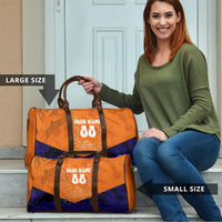 Personalized Netherlands Football Lion Travel Bag Oranje Pride Holland National Flag Graffiti Art