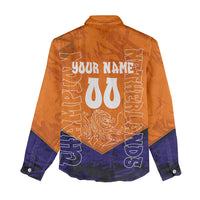 Personalized Netherlands Football Lion Women Casual Shirt Oranje Pride Holland National Flag Graffiti Art