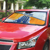 Personalized Netherlands Football Auto Sun Shade Dutch Lion Heritage Mascot Flame Swirl