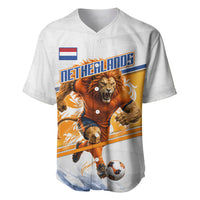 Personalized Netherlands Football Baseball Jersey Dutch Lion Heritage Mascot Flame Swirl