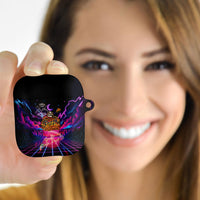 Retro Raccoon Eating Pizza AirPods Case 80s Synthwave Pizza Arcade Neon Gaming Aesthetic