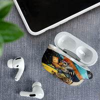 Skateboarding Raccoon Eating Pizza AirPods Case Retro Cartoon Skating Claw Rip Grunge Aesthetic