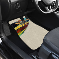 Skateboarding Raccoon Eating Pizza Car Mats Retro Cartoon Skating Claw Rip Grunge Aesthetic