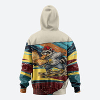 Skateboarding Raccoon Eating Pizza Hoodie Retro Cartoon Skating Claw Rip Grunge Aesthetic