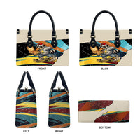 Skateboarding Raccoon Eating Pizza Leather Bag Retro Cartoon Skating Claw Rip Grunge Aesthetic