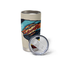 Skateboarding Raccoon Eating Pizza Tumbler Cup Retro Cartoon Skating Claw Rip Grunge Aesthetic