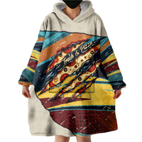Skateboarding Raccoon Eating Pizza Wearable Blanket Hoodie Retro Cartoon Skating Claw Rip Grunge Aesthetic