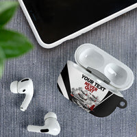 Personalized Tuskegee Airmen AirPods Case Red Tails P-51 Mustang WWII Aviation Never Quit