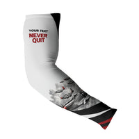 Personalized Tuskegee Airmen Arm Sleeves Red Tails P-51 Mustang WWII Aviation Never Quit