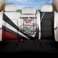 Personalized Tuskegee Airmen Back Car Seat Cover Red Tails P-51 Mustang WWII Aviation Never Quit