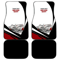 Personalized Tuskegee Airmen Car Mats Red Tails P-51 Mustang WWII Aviation Never Quit