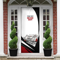 Personalized Tuskegee Airmen Door Cover Red Tails P-51 Mustang WWII Aviation Never Quit