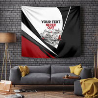 Personalized Tuskegee Airmen Tapestry Red Tails P-51 Mustang WWII Aviation Never Quit