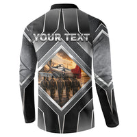 Personalized Tuskegee Airmen Button Sweatshirt Vintage WWII Aviation History Graphic Art