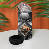 Personalized Tuskegee Airmen 4 in 1 Can Cooler Tumbler Vintage WWII Aviation History Graphic Art