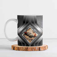 Personalized Tuskegee Airmen Ceramic Mug Vintage WWII Aviation History Graphic Art