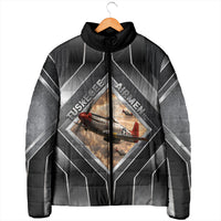 Personalized Tuskegee Airmen Padded Jacket Vintage WWII Aviation History Graphic Art