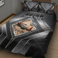Personalized Tuskegee Airmen Quilt Bed Set Vintage WWII Aviation History Graphic Art