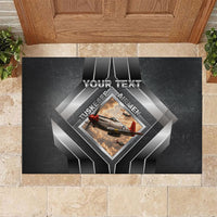 Personalized Tuskegee Airmen Rubber Doormat Vintage WWII Aviation History Graphic Art