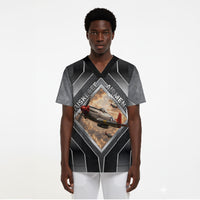 Personalized Tuskegee Airmen Scrub Top Vintage WWII Aviation History Graphic Art
