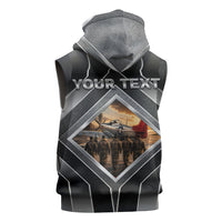 Personalized Tuskegee Airmen Sleeveless Hoodie Vintage WWII Aviation History Graphic Art