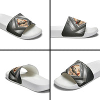 Personalized Tuskegee Airmen Slide Sandals Vintage WWII Aviation History Graphic Art