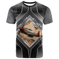 Personalized Tuskegee Airmen T shirt Vintage WWII Aviation History Graphic Art