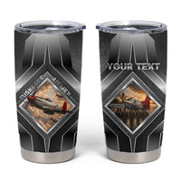 Personalized Tuskegee Airmen Tumbler Cup Vintage WWII Aviation History Graphic Art