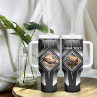 Personalized Tuskegee Airmen Tumbler With Handle Vintage WWII Aviation History Graphic Art