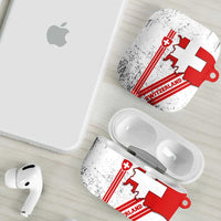 Switzerland Flag AirPods Case Swiss Map Red-White Distressed - Wonder Print Shop