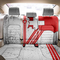 Switzerland Flag Back Car Seat Cover Swiss Map Red-White Distressed - Wonder Print Shop