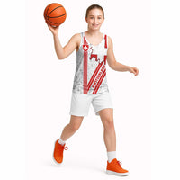 Switzerland Flag Basketball Jersey Swiss Map Red-White Distressed - Wonder Print Shop