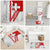 Switzerland Flag Bathroom Set Swiss Map Red-White Distressed - Wonder Print Shop