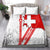 Switzerland Flag Bedding Set Swiss Map Red-White Distressed - Wonder Print Shop