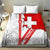 Switzerland Flag Bedding Set Swiss Map Red-White Distressed - Wonder Print Shop