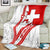 Switzerland Flag Blanket Swiss Map Red-White Distressed - Wonder Print Shop