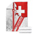 Switzerland Flag Blanket Swiss Map Red-White Distressed - Wonder Print Shop