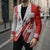 Switzerland Flag Blazer Swiss Map Red-White Distressed - Wonder Print Shop